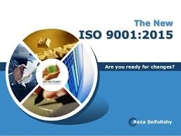 Announcement of ISO 9001:2015 certification service 
