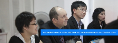 Accreditation body of Australia and New Zealand JAS-ANZ assessed VinaCert for the accreditation of ISO/IEC 17065:2012, ISO/IEC 17021:2011, and ISO/TS 22003:2013